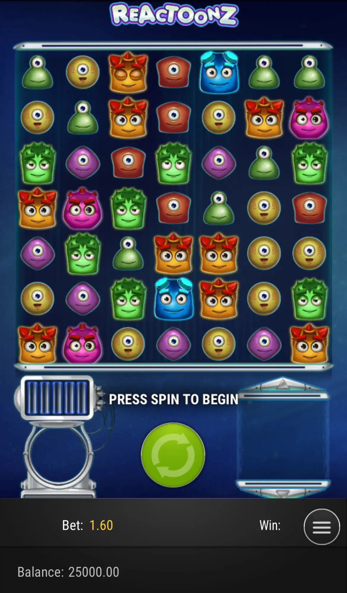 Reactoonz gameplay screenshot